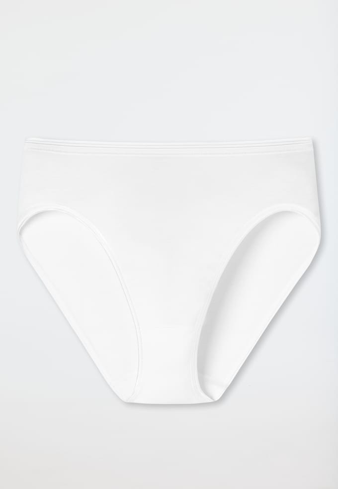 Schiesser Luxury Jazzpant Dames Slip - Wit - Maat 40