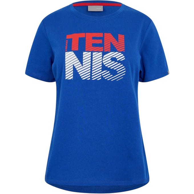 Head Dames/Dames Club Lisa Crew Hals T-shirt (Blauw)