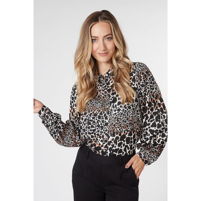 EsQualo Blouse Basic Scattered Illusion Print Taglia: 36 | Maglie a manica lunga Outlet | Donna