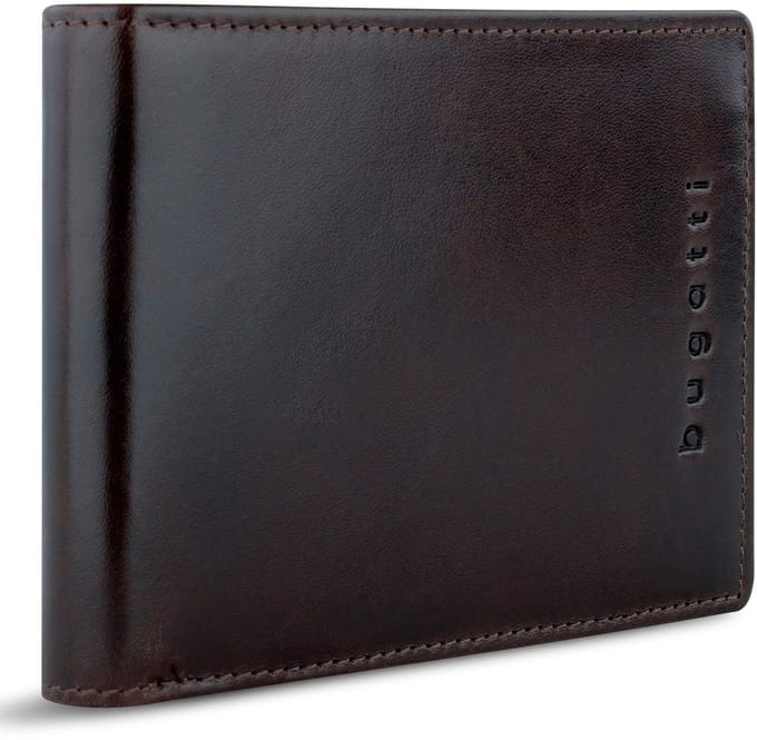 bugatti portemonnee Romano RFID Wallet With Flap 8CC Brown donkerbruin