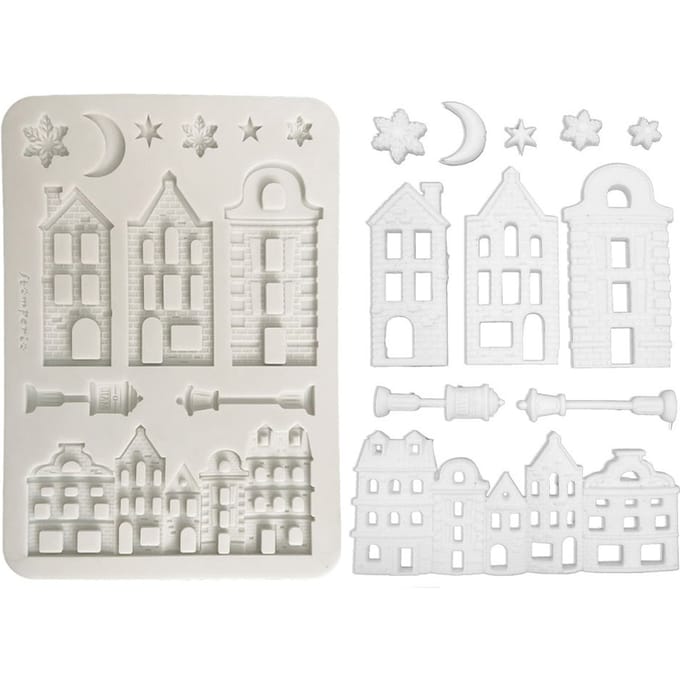 Stamperia Silicon vorm A5 "Christmas Village"