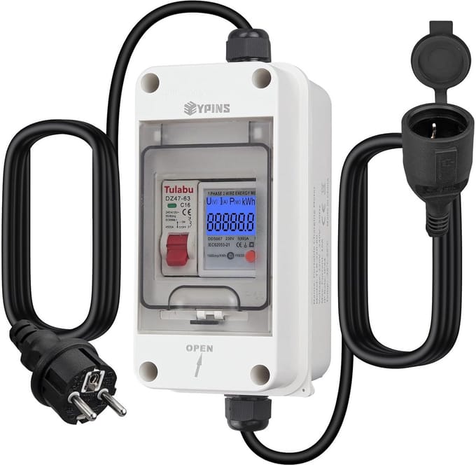 Digitale Elektriciteitsmeter met Realtime Verbruiksmonitoring en Geheugen
