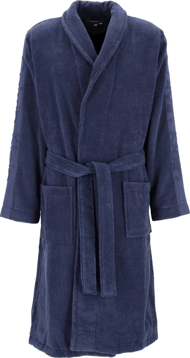 Calvin Klein heren badjas - badstof - blauw