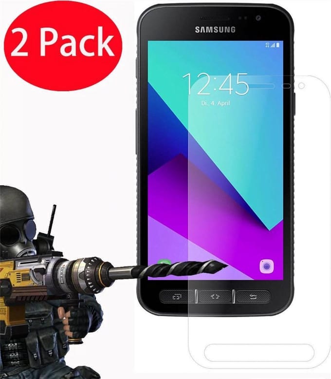 LuxeBass Screenprotector geschikt voor Samsung Galaxy Xcover 4 / 4S [ 2 Pack ] - glas scherm - bescherming
