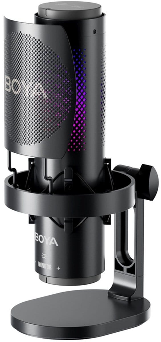 BOYA K9 Zwart, Blauw Podcastmicrofoon