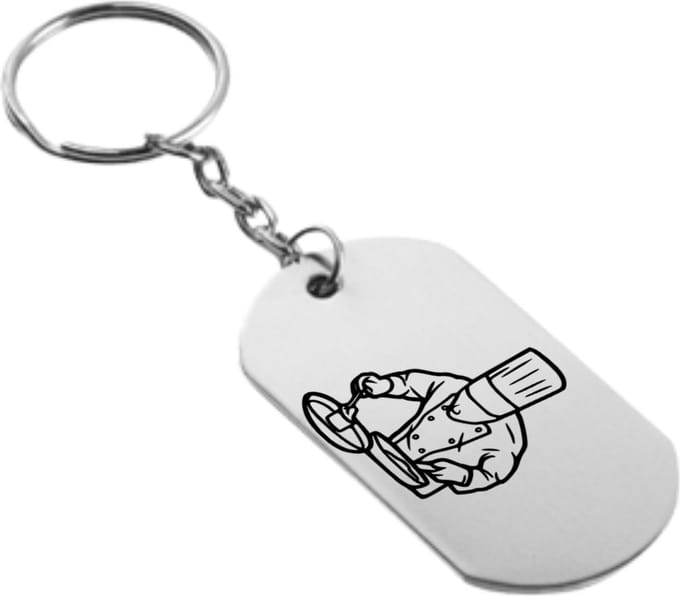 Akyol - kok sleutelhanger - Kok - chef - restaurant - bakken - koken - 54 x 29mm