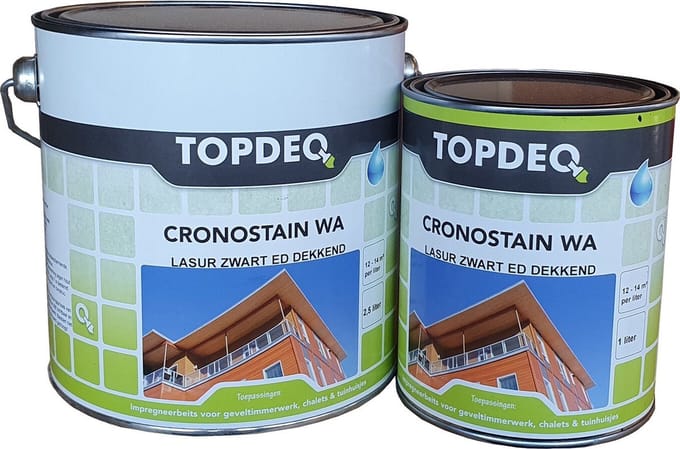 Topdeq Cronostain WA - Ral 9005 Zwart 2.5 Liter