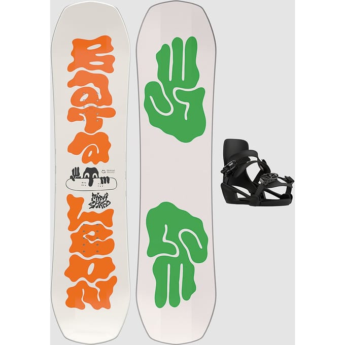 Bataleon Minishred + Minishred S 2026 Kids Snowboard Set patroon