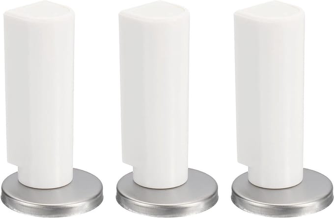 Magnetische Deurstopper - Deurvanger - Deuren Op Hun Plaats - Boorvrij Ontwerp - 3 Stuks - Puur Wit