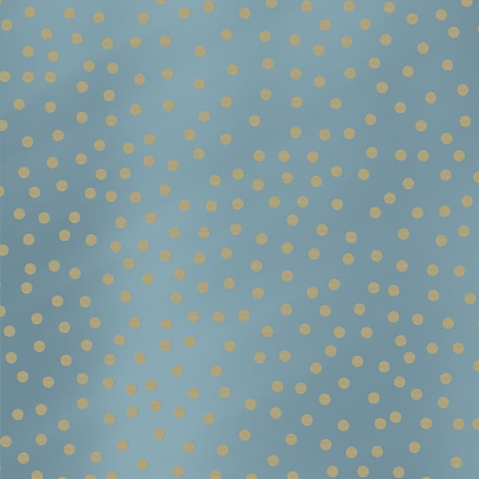 Kangaro toonbankrol - kraft dots - blauw - 60 grams 70 cm x 250 meter