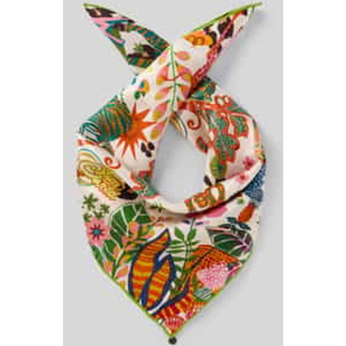 Zijden sjaal met bloemenprint model 'Nicki'