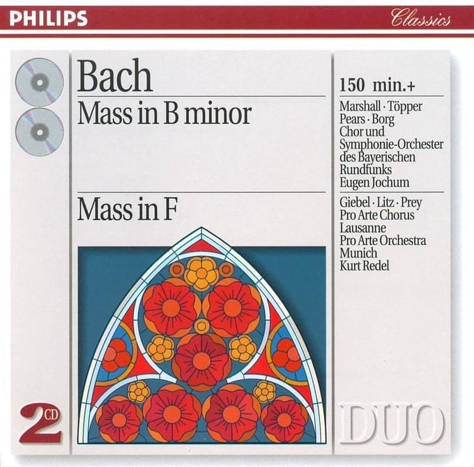 Bach: Mass in B minor, Mass in F / Jochum, Redel