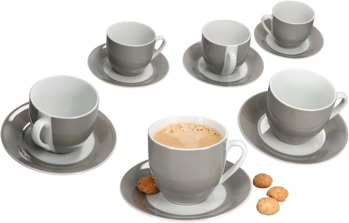 MamboCat MamboCat Set van 6 Variant koffiekoppen schotels GROEN