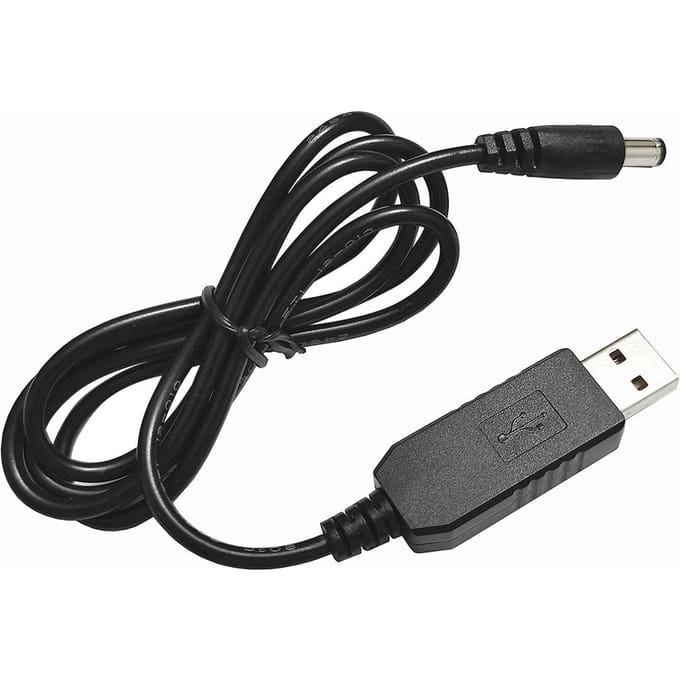 USB-boostkabel 5V naar 12V-voeding USB-voedingsadapterkabel USB naar DC-conversiekabel DC 5,5*2,1-voeding 5V to 9V zwart