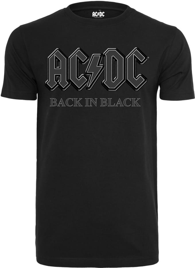 Merchcode AC/DC - Back In Black Heren Tshirt - 3XL - Zwart