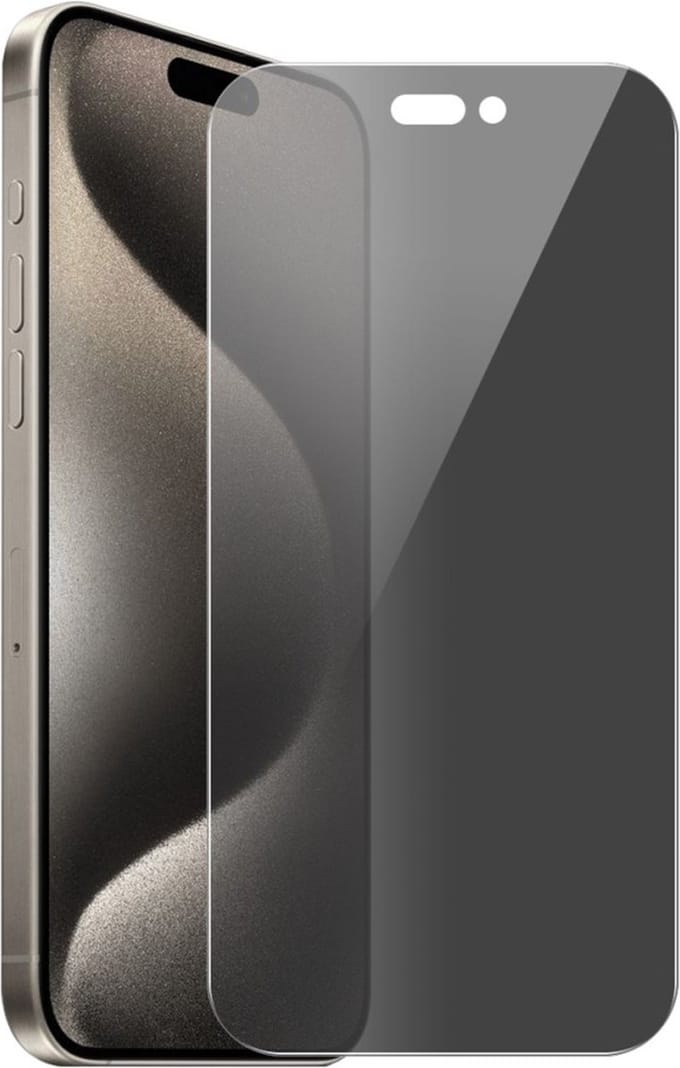 Coverup Screen Protector - Geschikt voor iPhone 16 Pro Max Screen Protector - Coverup Privacy Tempered Glass - Transparant