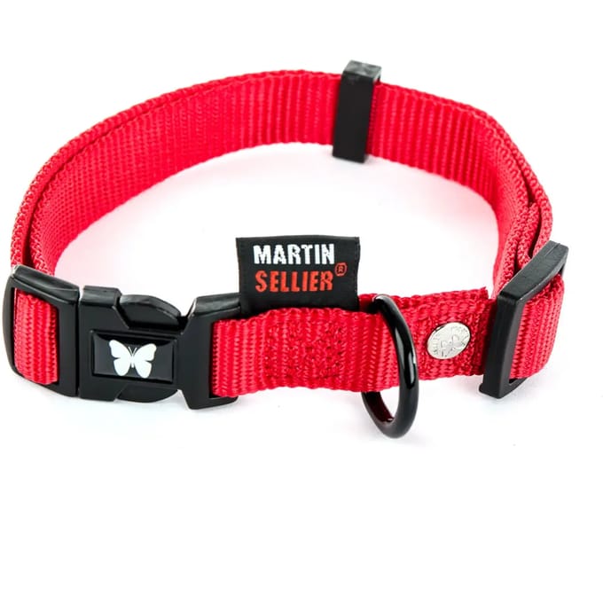 Verstelbare nylon hondenhalsband Martin Sellier 16-30/45