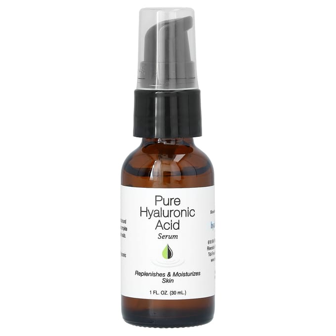 Hyalogic, Pure Hyaluronic Acid Serum, 1 fl oz (30 ml) black