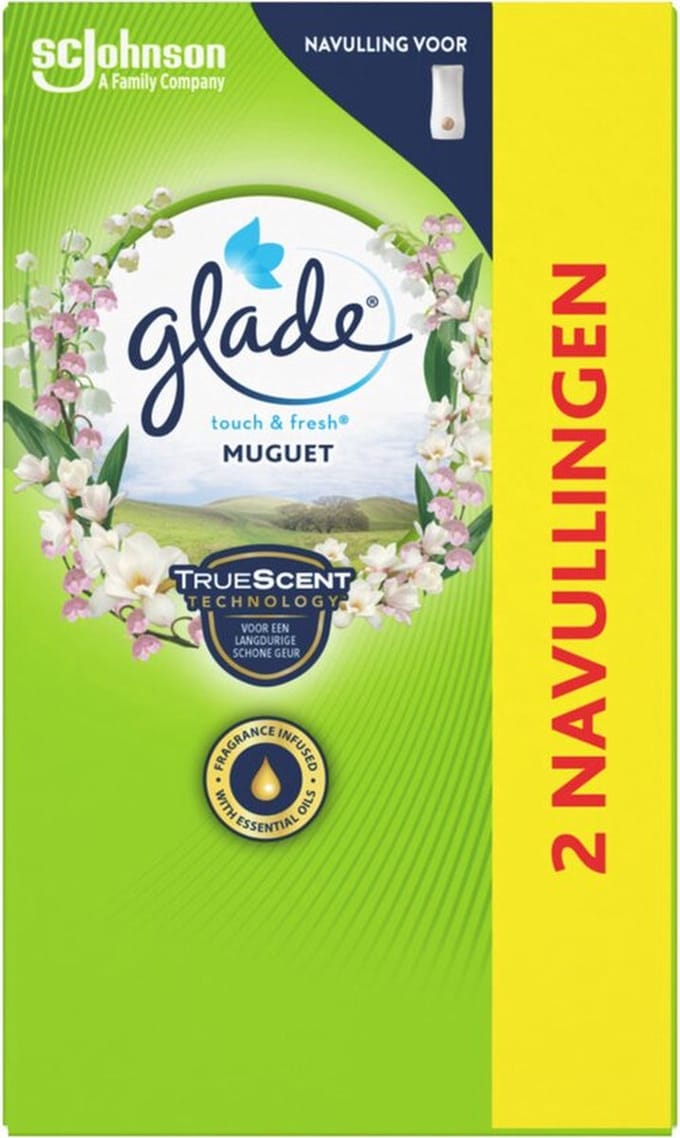 Glade by Brise Touch & Fresh Muguet Navulling - 2 stuks
