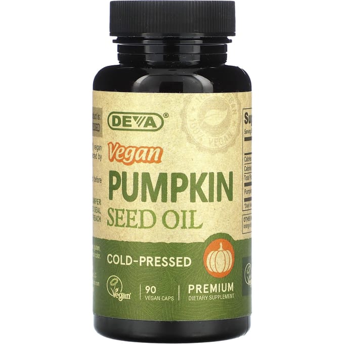 Vegan Pompoenpitolie, 500 mg, 90 vegetarische capsules