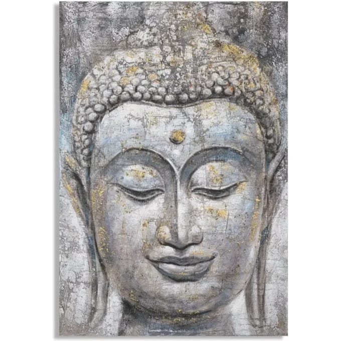 Schilderij Handmade Wall Painting Face Buddha Light -a 80×3×120 cm