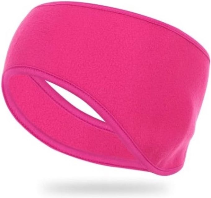 *** Fleece Hoofdband Oorwarmer - Hoofdband - Winter - One Size - Unisex - Roze - van Heble® ***