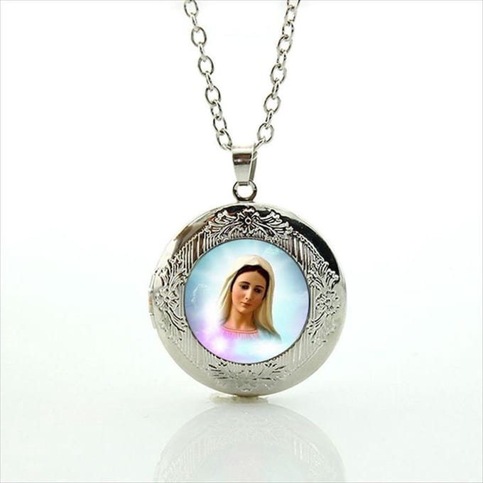 Ketting met hanger Maria Medjugorge (medaillon)