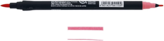 ZIG Art & Graphic Twin Tip brush marker - Light Carmine