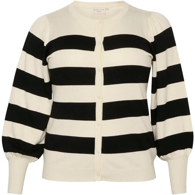 Dames cardigan met brede strepen KAFFE Curve Malan