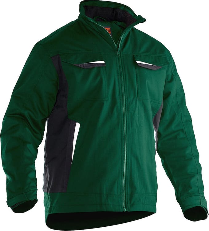 Jobman 1317 Service Jacket Lined 65131720 - Bosgroen - 3XL