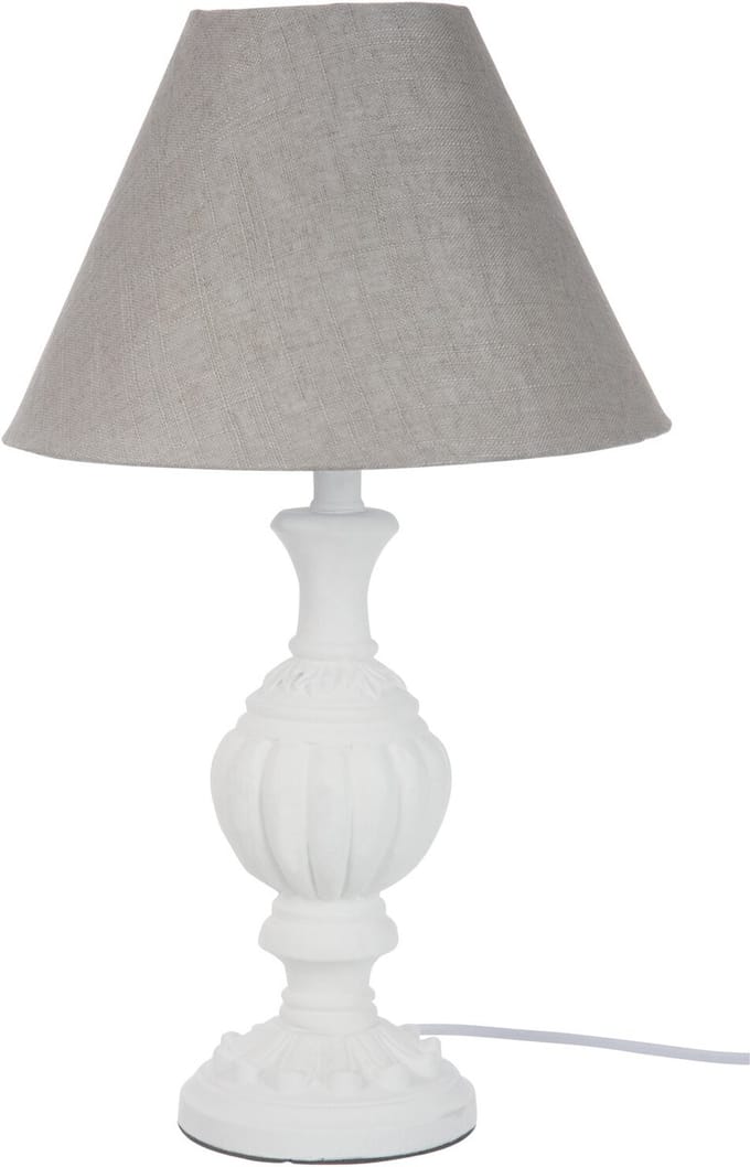 J-Line bloempot - ijzer - wit - small