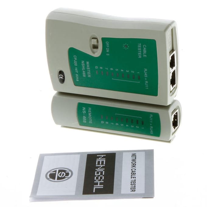 Internet Ethernet Crimper UTP Lan Tool Testen Netwerk Kabel Tester RJ45 RJ11 1.05m groen