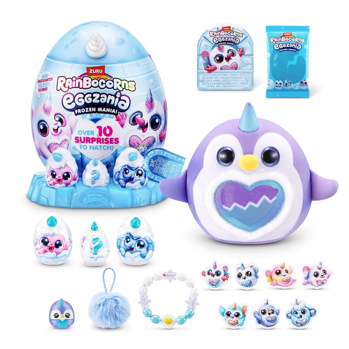 ZURU Rainbocorns Eggzania Frozen Mania Verrassingsei - 10+ cadeaus - 3+ jaar