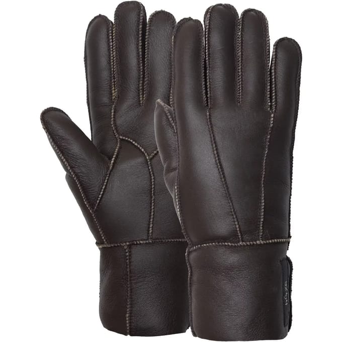 Paardrijhandschoenen van schapenleer Horze Supreme
