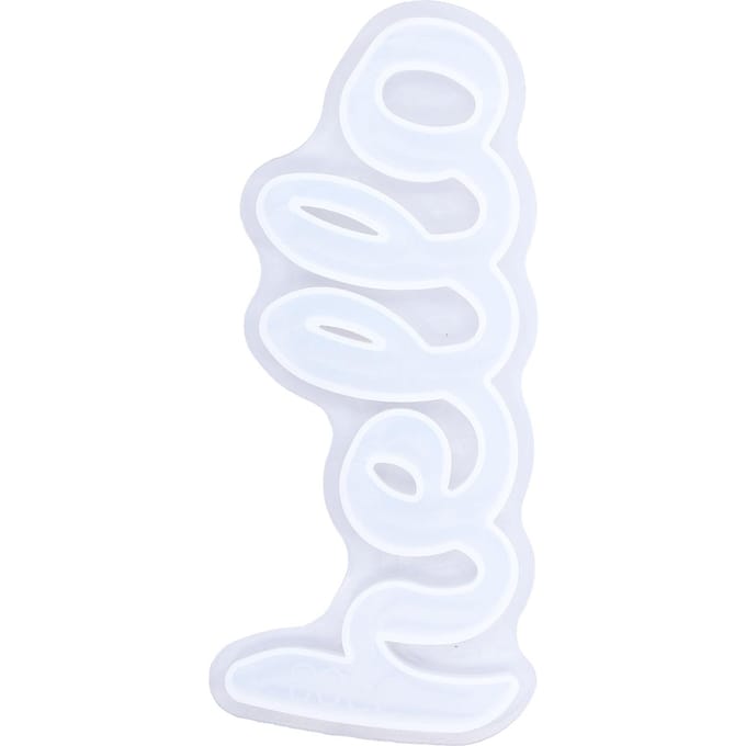 Siliconen Mal DIY Engels Woord Letter Kristal Epoxy Spiegel Siliconen Mal Decoratie white