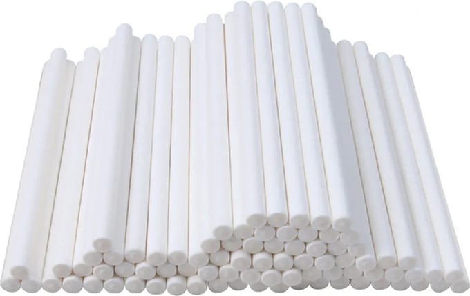 DW4Trading Cakepop Stokjes Wit 50 Stuks Lollypop 100x3 mm