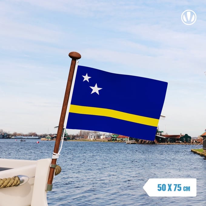 Vlag Curacao 50x75cm