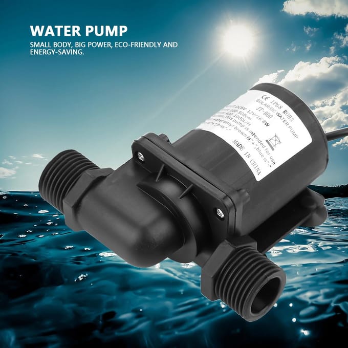 Mini DC Borstelloze Waterpomp voor Kleine Visvijver 12V 40 graden Celsius ~100 graden Celsius
