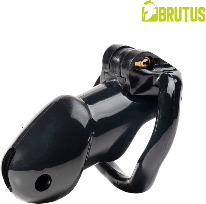 Brutus - Ergo - Chastity Cage Black - Ergonomisch - Stealth slot