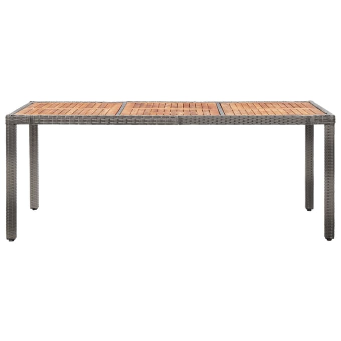 vidaXL - 9-delige - Tuinset - met - kussens - poly - rattan - grijs