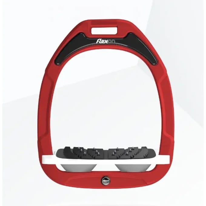 Ultra Grip Verhoging Stirrup Rood/Wit/Grijs Flex-On Green Composite