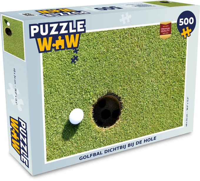 Puzzel Golfbal dichtbij bij de hole - Legpuzzel - Puzzel 500 stukjes