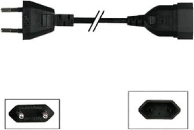 VB Extend Verlengsnoer - Plat Ontwerp - 2 Meter - Zwart - Eurostekker