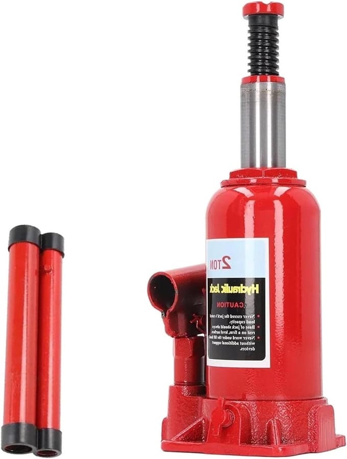 Vloerkrik - Autokrik - Auto Onderhoud - Aluminium Constructie - 5 Ton Capaciteit - Zilver