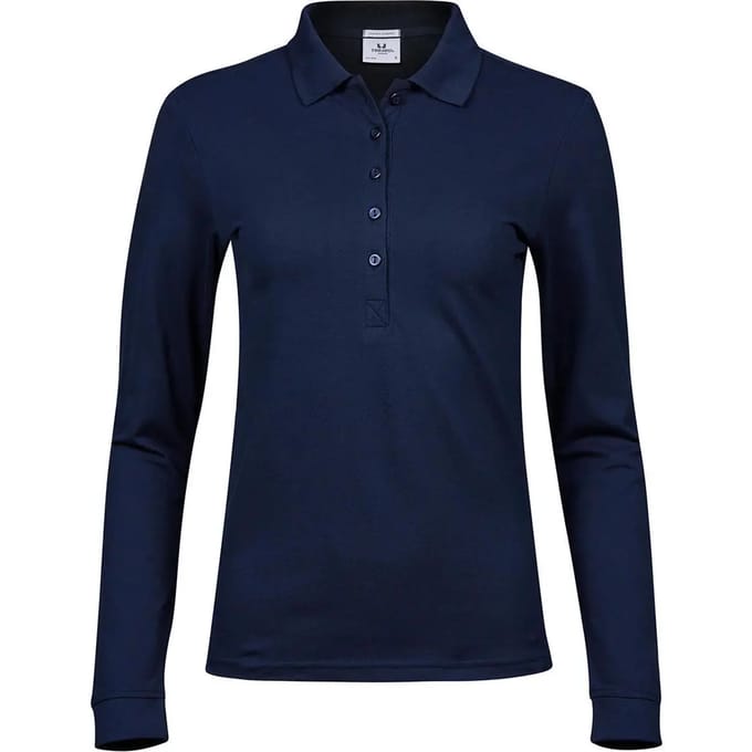Tee Jays - Women´s Luxury Stretch Long Sleeve Polo - Navy - M