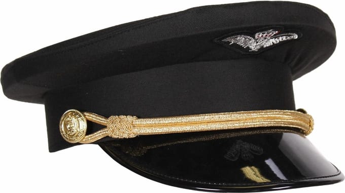 Pilotenpet Luxe - Zwart - Een Stuk - Maat 61