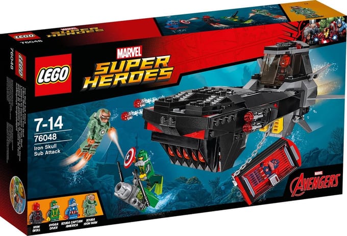 LEGO DC Comics Super Heroes Iron Skull Sub Attack, Bouwpakket, 7 jaar, 335 stuk(s)