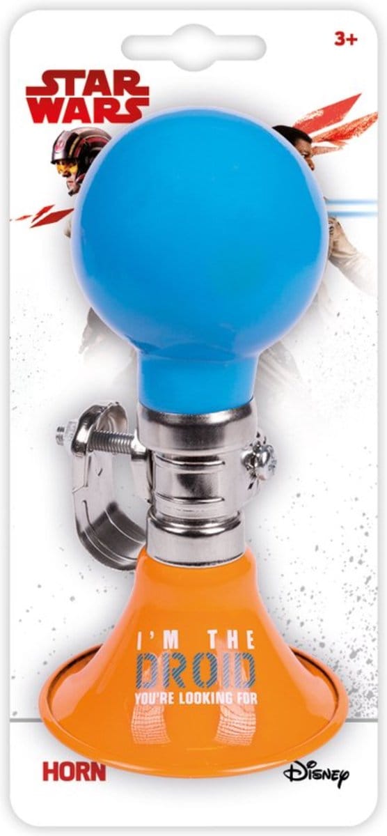 Disney Fietstoeter Star Wars Bb8 6,5 X 14 Cm Oranje/blauw