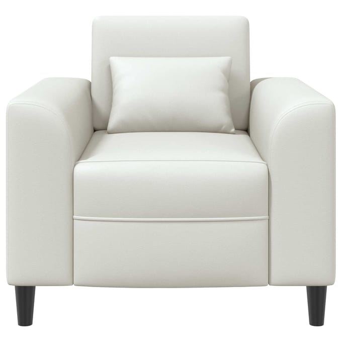 vidaXL - Fauteuil - Wit - Kunstleer