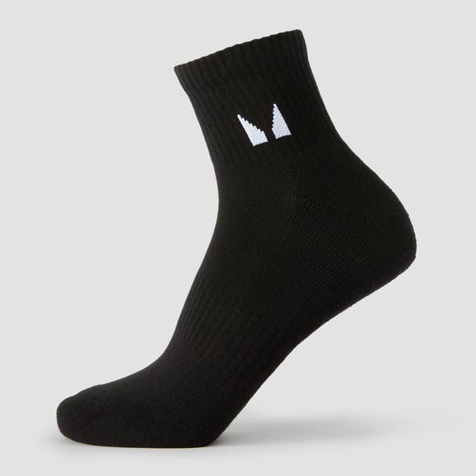 MP Unisex Enkelsokken (5 Pack) - Zwart - UK 2-5